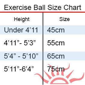 Exercise Ball 55cm - Cando Extra Thick ABS