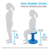 (16.5″-24″) Kids Adjustable Tall Wobble Chair